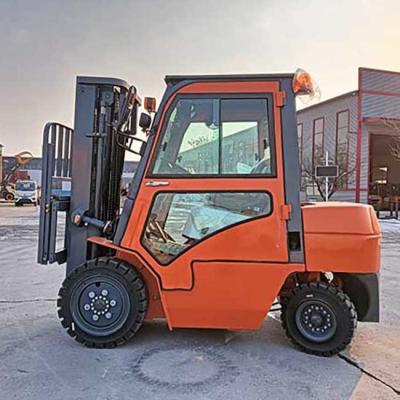 China Neuer Diesel-Forklift 3500kg 3,5 Tonnen Diesel-Forklift mit Kabine zu verkaufen