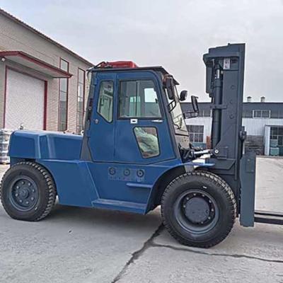 China 8000 kg FD80 Diesel Vork Truck Japanse motor 8 ton Vorklift Te koop