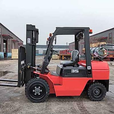 China Chinese Engine LPG Counterbalance Forklift GQ-4Y Counter Balance Fork Truck for sale