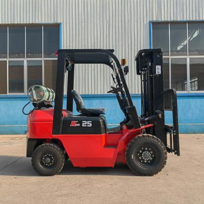 China CPCG25 2.5T LPG-Forklift 2500KG Seitenschalter Zähler-Forklift zu verkaufen