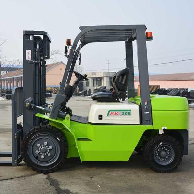 China Mast 4.5m Forklift Truck Solid Tires Four Wheels 3.5T Lithium Battery Forklift for sale