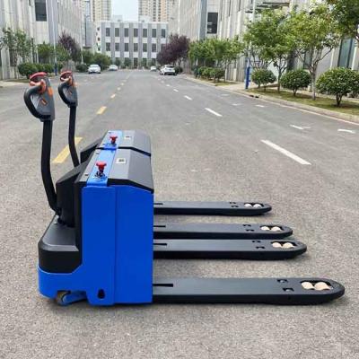 China Schadstofffreier Walking Pallet Jack 2000kg 2T elektrischer Palettenlift zu verkaufen