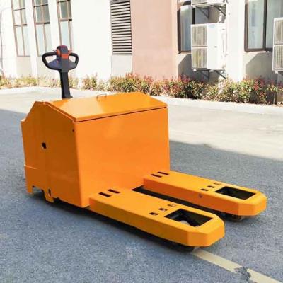 China 10000kgs Electric Hydraulic Pallet Jack 10T Powered Hand Truck for sale