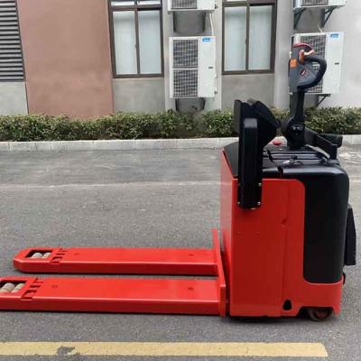 China Red 3000kgs Electric Pallet Jack Stacker 3T Powered Pallet Truck for sale