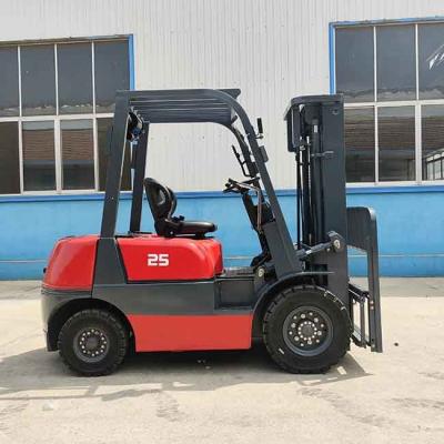 China 2500kg 2.5T caminhão diesel em empilhadeira Transmissão hidráulica Motor Yanmar à venda