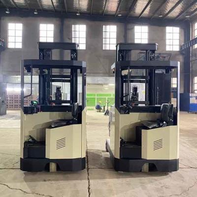 China 3000kg CQDE30 48V 3T Electric Reach Forklift Truck Seat Type Triplex 3-6m Mast for sale