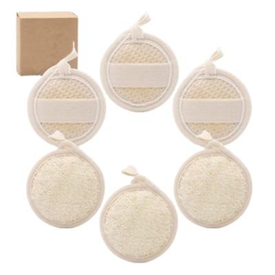 China 100% Natural Loofah 100% Natural Loofah Body And Facial Scrub Pad Exfoliating Loofah Sponge Pads Face Loofah Brush Te koop