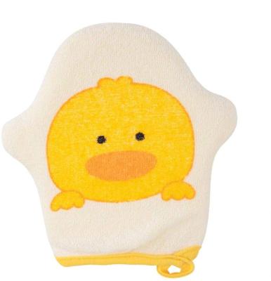 China Cute Viable Cartoon Body Wash Printing Dead Skin Bath Kid Gloves Scrubber Exfoliating Animal Bath Sponge Glove for sale