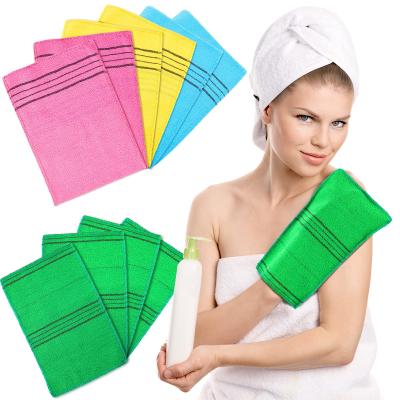 中国 Body Cleaning+skin Massage Korea Italy Exfoliating Bath Body Scrub Glove Dead Skin Washcloth 販売のため