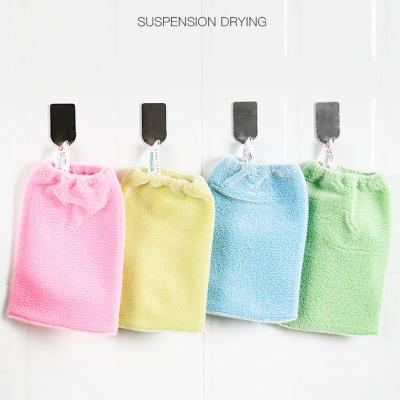 中国 Elastic Body Cleaning+skin Massage Premium Scrub Wash Glove For Bath Body Exfoliator Dead Skin Scrubber Exfoliating Glove 販売のため