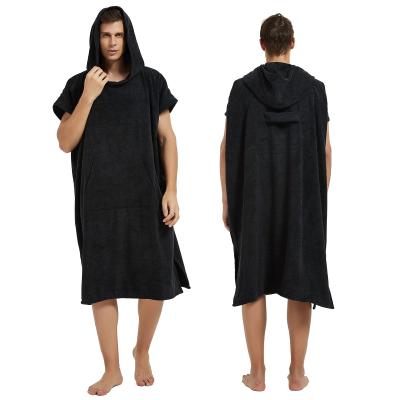 Cina Viable adult hooded towel with pocket hooded towel WITH POCKET LONG CHANGING SURF PONCHO DRESS in vendita