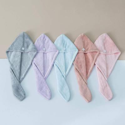 中国 Sustainable Durable Reusable Microfiber Hair Drying Turban Towel Fabric For Women Turban Quickly 販売のため