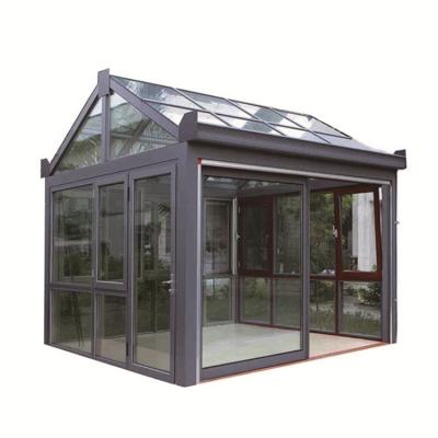 China Energy Saving Glass House Glass Conservatory Container Green House Glass Sunroom for sale