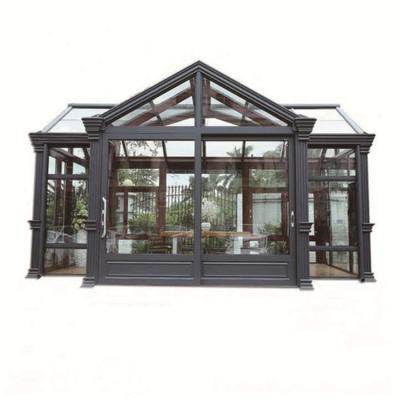 China Solarium Energy Saving Prefab Glass Sunroom House Glass House Garden Glass Rooms for sale