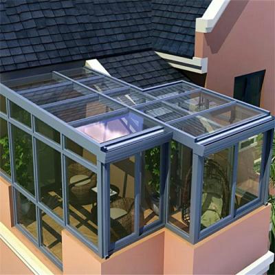 China Large Green House Energy Saving Conservatory Conservative Orangery Wrought Iron Tent for sale