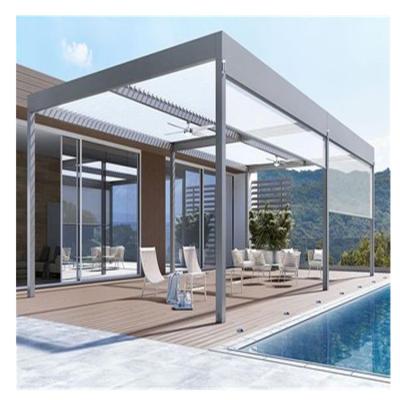 China Pergolas De Hierro Forjado Easily Assembled Freestanding Australian Motorized Bioclimatic Open Pergola And OEM 4X3 Pergola-Aluminum for sale