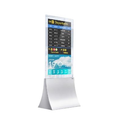 China Indoor Floor Standing 1080P Ultra Thin Double Sided Digital Signage With Tempered Glass for sale