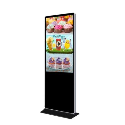 China Indoor 49inch HD LCD Screen High Brightness Floor Standing Digital Signage Display Stands for sale