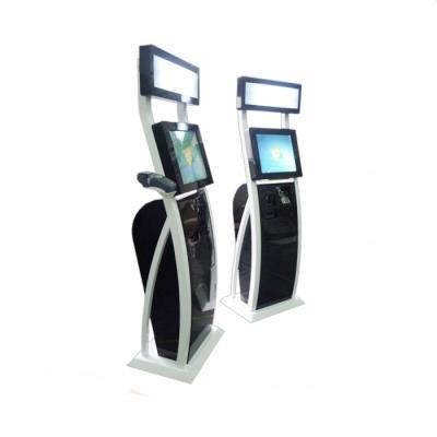 China Indoor Luxury LED Touch Screen Infrared Payment Kiosk With LED Light And Position Box Multi Function Coffee Vending Machine for sale