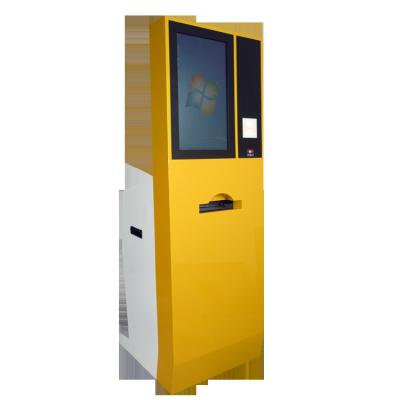 China indoor barcode scanner kiosk, touch screen kiosk with barcode scanner, information kiosk with printer for sale