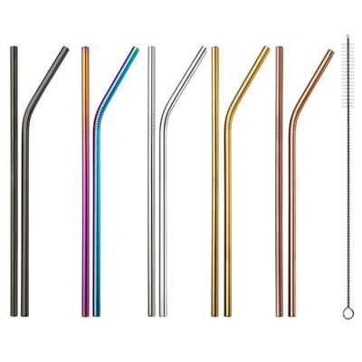 China Viable Custom Metal Juice Coffee Cup Straw Stainless Steel for sale