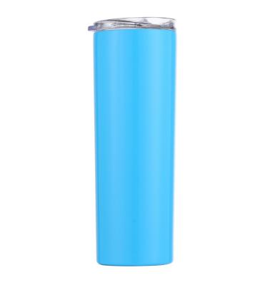 China Custom Straight Stainless Sublimation Tumblers Logo Viable With Lids for sale