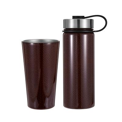 China Viable Logo Design 20oz Metal Water Bottle Stainless Steel Double Cup Personalized Coffee Travel Bouncing Mug for sale