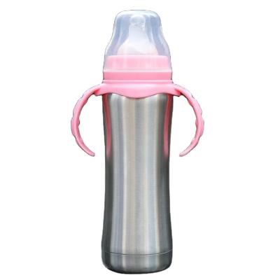 China BPA Free Stainless Steel Baby Feeding Bottle Newborn Milk Warmer Vacuum Bottle For Baby for sale