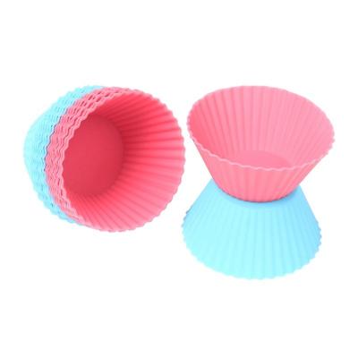 China Good Price Reusable Reusable Silicone Baking Cups Cake Molds Pudding Cup Cake Baking Liners Baking For Kitchen for sale