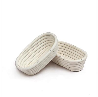 China Sustainable Professional Baking Hand Make Products Rattan Oval Bread Proofing Basket for sale