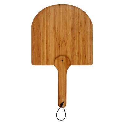 China Bamboo Wood Dish Cheese Bread Board Serving Pizza Peelwith Standable Folding Cutter Folding Handle Standable Pizza for sale