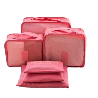 China Storage Clothes Manufacturer Supplier Cubes Zipper Organizer Bag Set For Travel for sale