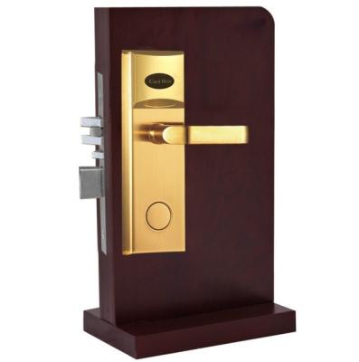 China Hotel SS Color Intelligent RFID Electric Door Lock Smart Swipe Card Unlock for sale