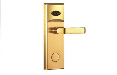 China Golden Color Proximity Card Reader Hotel Electronic Door Locks access control for sale