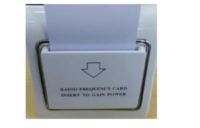 China 125K RFID ABS White Color Hotel Room Key Card Switch Turn On / Off Energy Saver for sale