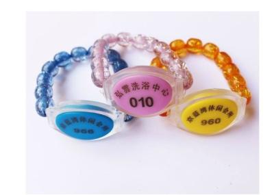 China Water Resisted 125KHZ EM4100 Beads Shape RFID Bracelet Tag Waterproof for sale