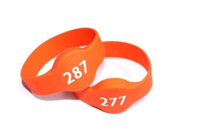 China Waterproof  Reader 125KHZ Silicone RFID Bracelet Wristband For Electronic Lock for sale