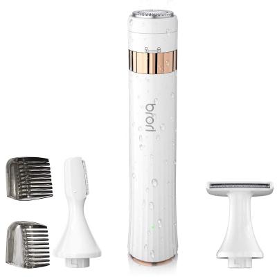 China Triple Blade 3 in 1 Women's Electric Shavers Face Trimmer Epilator Hair Remover Rechargeable Facial Razor Hair Shaving Machine for sale