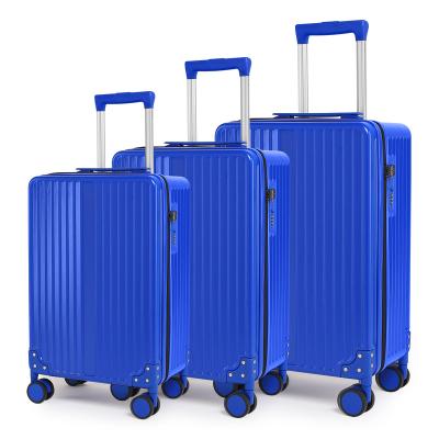 China Bestselling 3-Piece ABS+PC Trolley Luggage Hand Set For Travel for sale