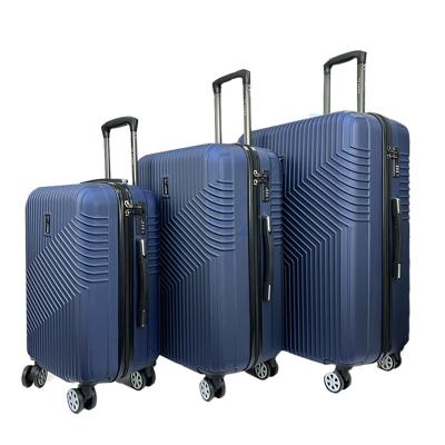 China Hot Sale Fashion Long Distance Travel Customized Design ABS PC Trolley Travel Luggage Bag Set 20