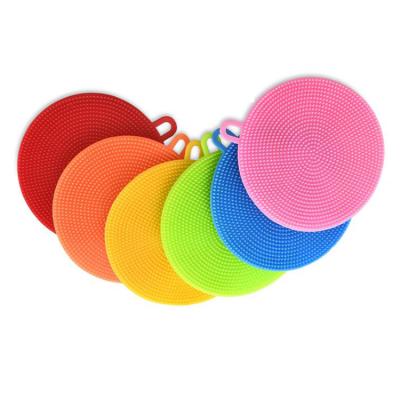 China Sustainable Universal Silicone Dish Scrubbers Kitchen Sponges for sale