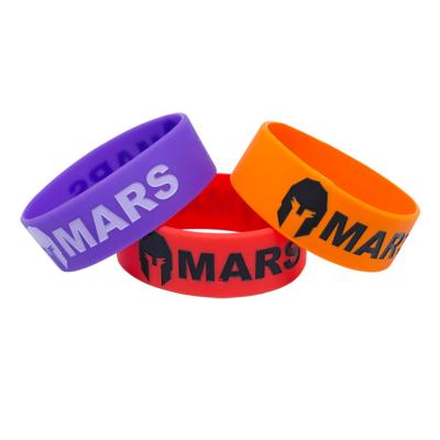 China Custom Silicone Motivational Wristband Elastic Band Sport Wristband Fashion Silicone Wristband for sale