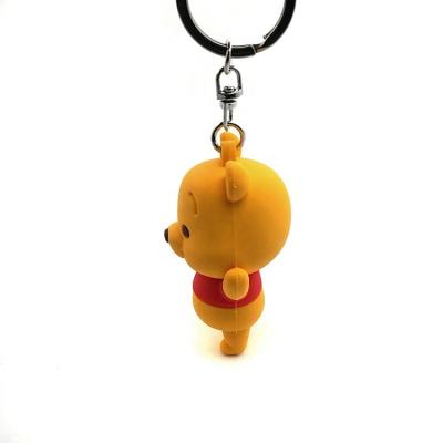 China Sporty/Fashion/Wholesale Custom Cute Logo Key Chain PVC Rubber Embossed Key Chain,2D /3D Cute Door Opener Key Chain Holder for sale