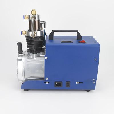 China Blue Lubricated Compressor 220Voltage 30MPA-Electric PCP Air Compressor High Pressure Pump For Air Gun Scuba Rifle for sale