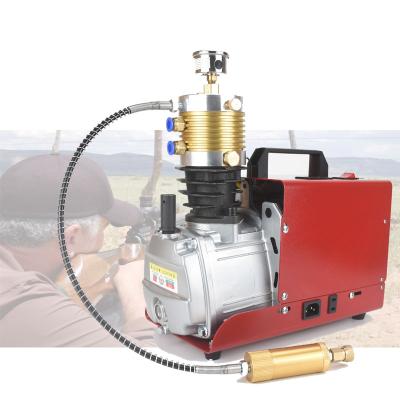 China Industrial utilities in stock 220V/110V 30MPa PCP electric air compressor pump high pressure PCP inflator for guns pcp for sale