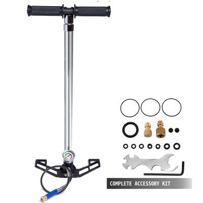 China Hot Selling Oil Free 4500 PSI Compressor 30Mpa 4 Stage Stainless Steel PCP Foldable Portable Hand Pump for sale