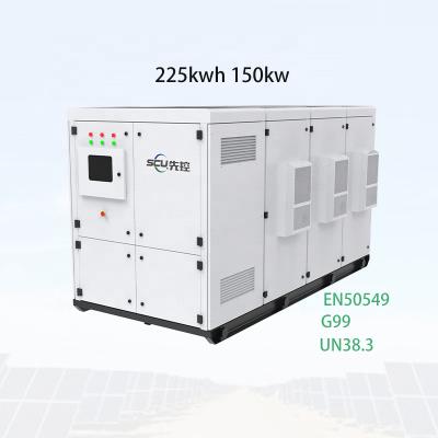 China Seamless On/Off Grid Switching Off Grid Solar System 200kWh LiFePO4 Battery With 150kW PCS, 100kW MPPT Integrated Energy Storage System for sale