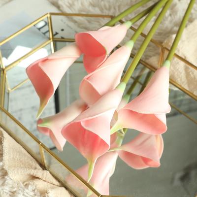 China Event Party Supplies Home Decoration Horseshoe Wedding Manufacturers PU Artificial Lotus Flowers for sale