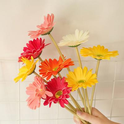 China Event Party Supplies Wedding Wholesale Manufacturers Flower Bowl Gerbera jamesonii PU Flower Simulation Home Decoration for sale