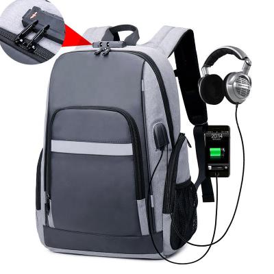 China Waterproof Secret Compartment Backpack Bag With USB Anti Theft Backpack Men for sale